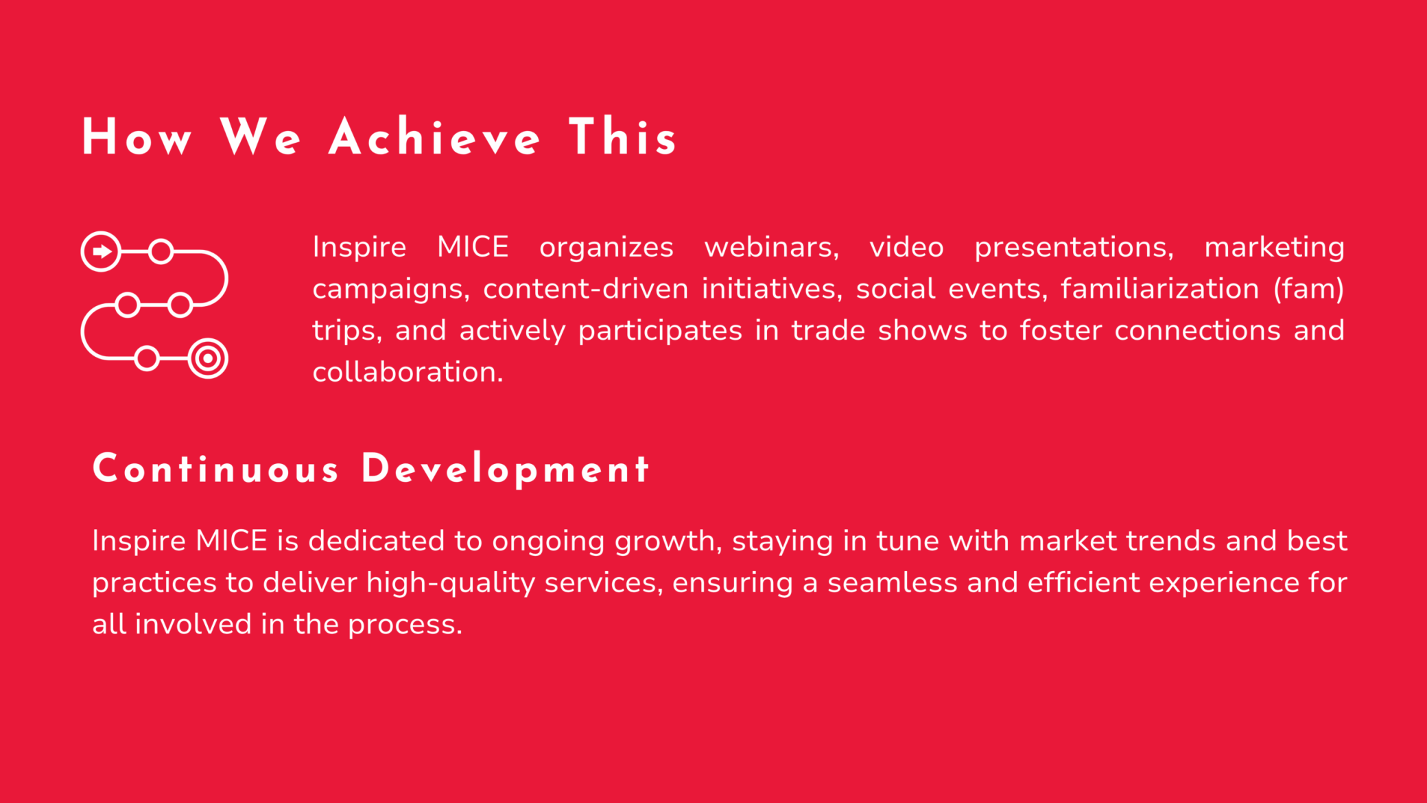How We Achieve This